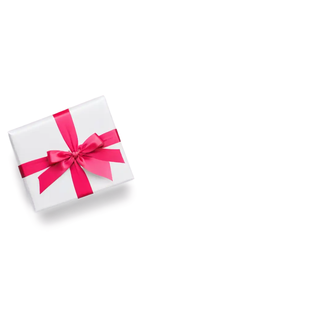 White-Gift-with-Bright-Pink-Ribbon-PNG-HighQuality-Transparent-Image-for-Versatile-Use