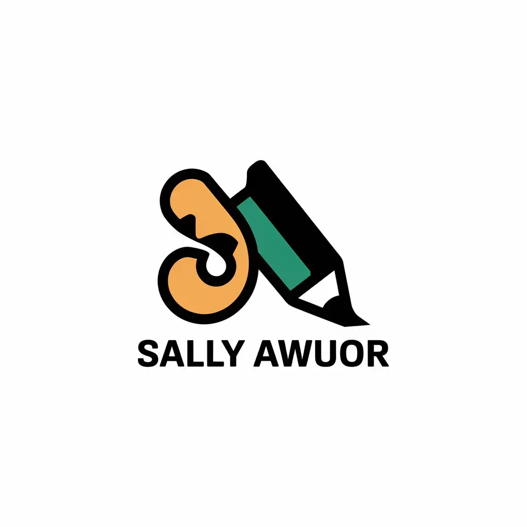 LOGO Design for Sally Awuor Modern and Clean Vector Design with NameBased Symbol