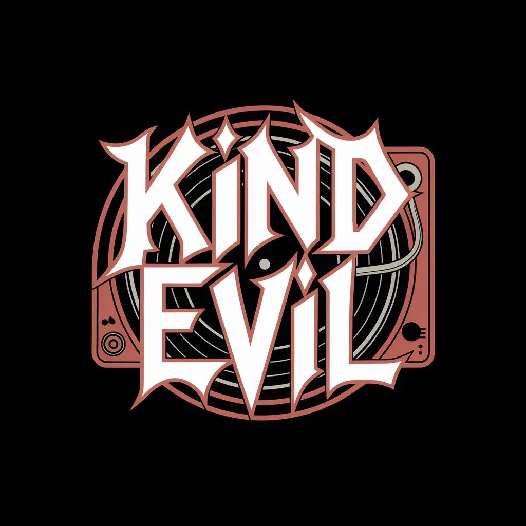 ЛОГОТИП KIND EVIL ДЛЯ ДИДЖЕЯ