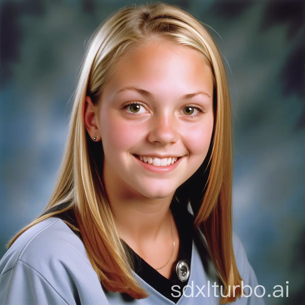 2000s adult female yearbook portrait
