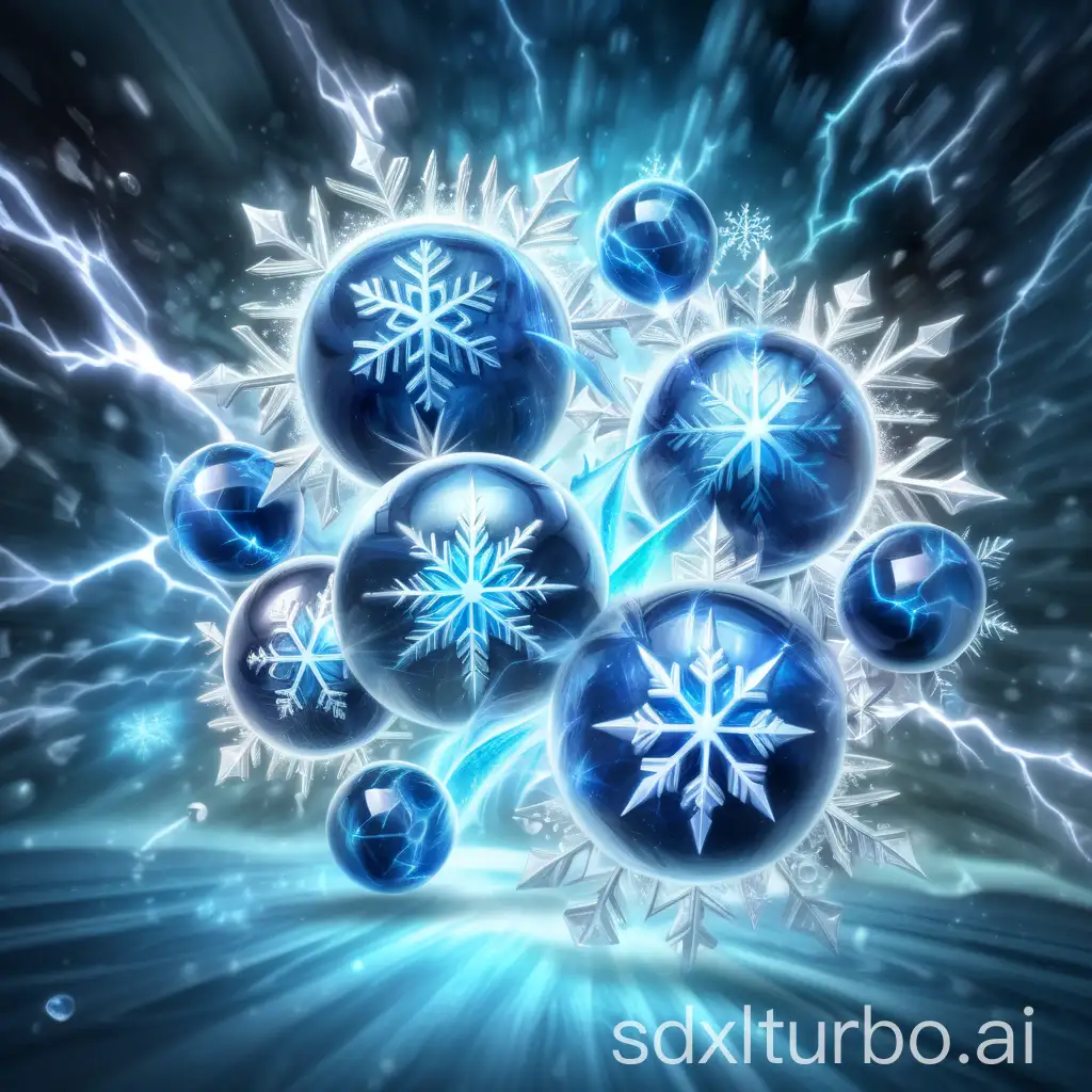 Magical-Spell-Icon-Glowing-Blue-Iceballs-and-Frost-Energy