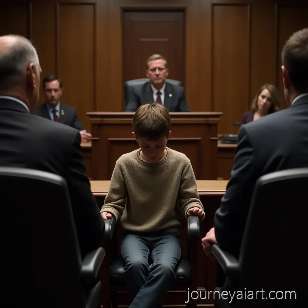 Tense-Courtroom-Scene-with-Anxious-Mother-Angry-Father-and-Nervous-Child-in-Photorealistic-Detail