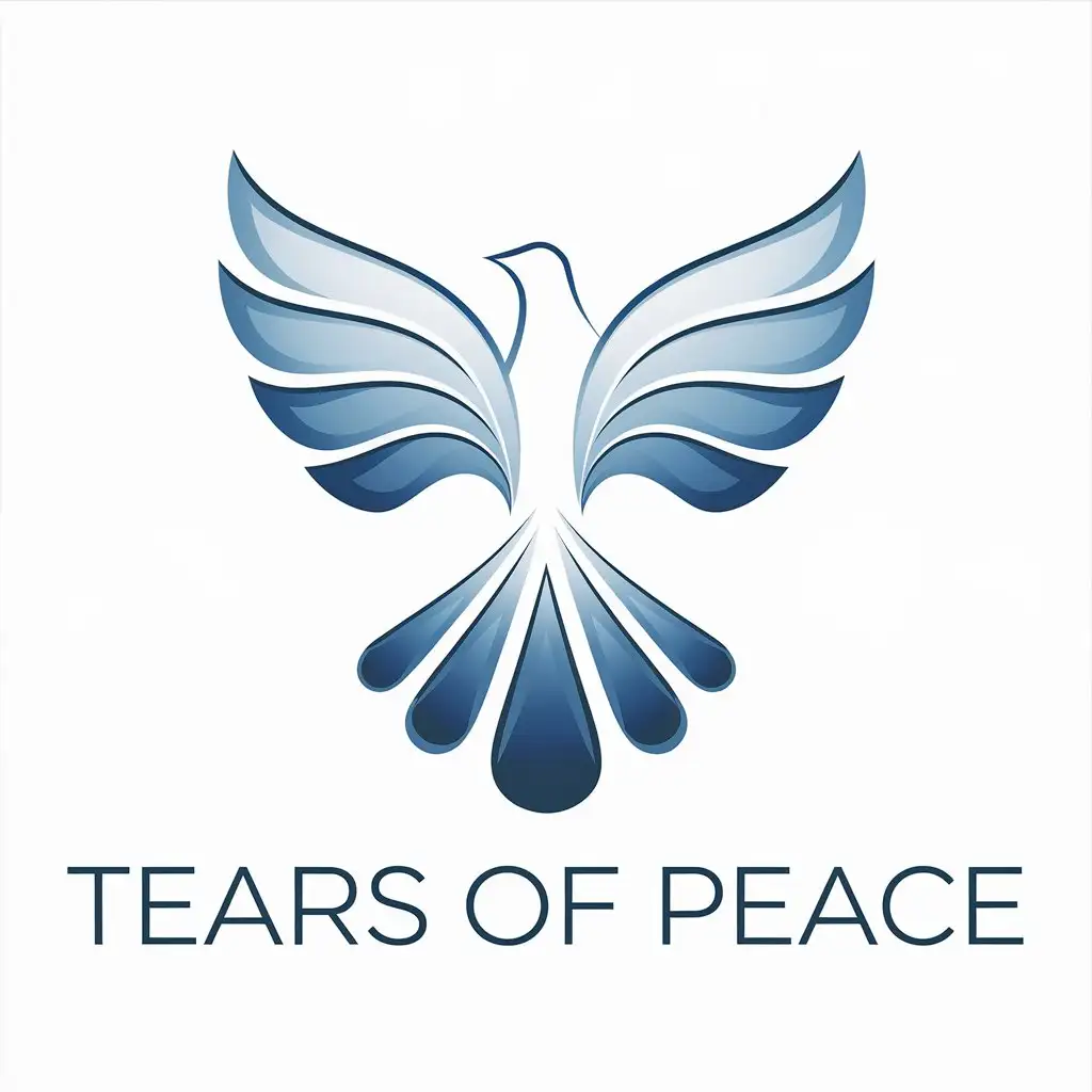 LOGO Design for Tears of Peace Elegant Vector with Peace Symbol and Retail Industry Theme