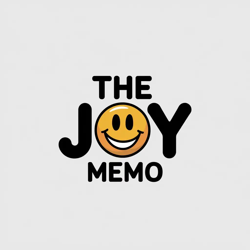 LOGO-Design-For-The-Joy-Memo-Cheerful-Cara-Symbol-in-Vector-Style