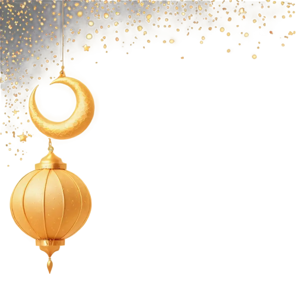 Eid-Mubarak-PNG-Greeting-Card-with-Golden-Crescent-Moon-and-Lanterns-High-Detail-Photorealistic-Style