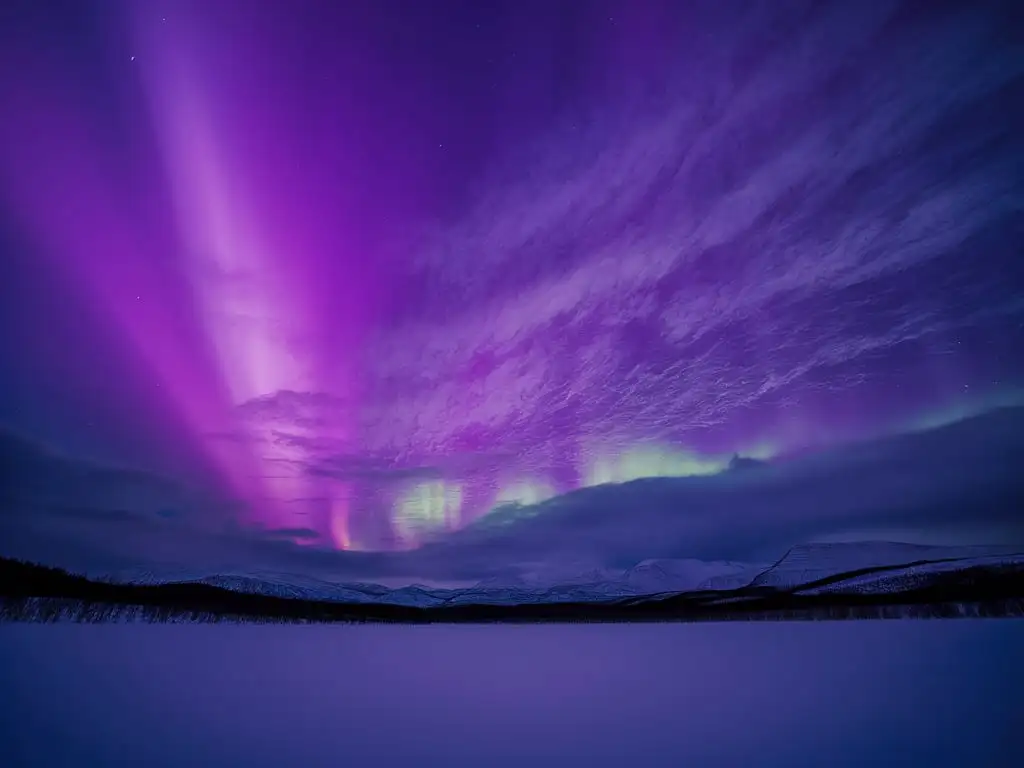 Lightning-in-a-Purple-Colored-Sky