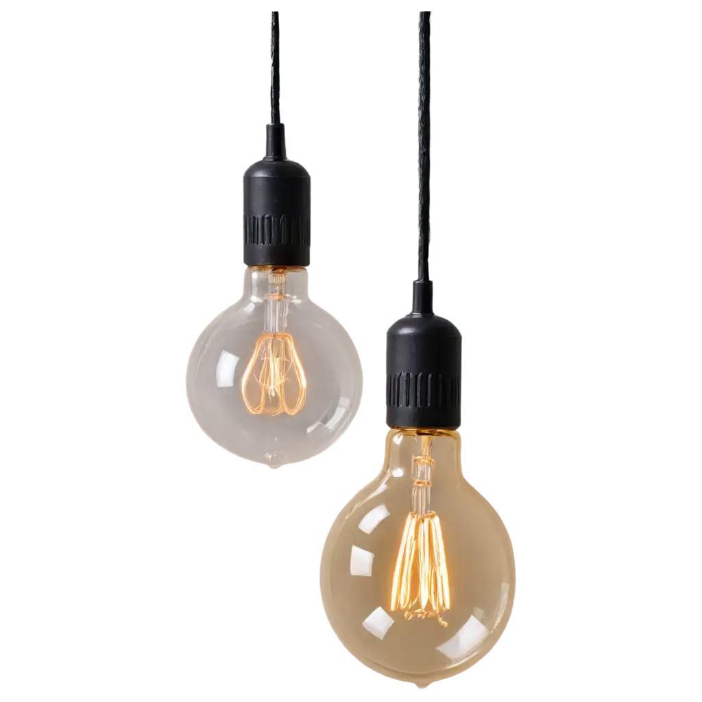 Warm-Glowing-Halogen-Hanging-Decorative-Bulb-PNG-Ideal-for-Modern-Lighting-Designs