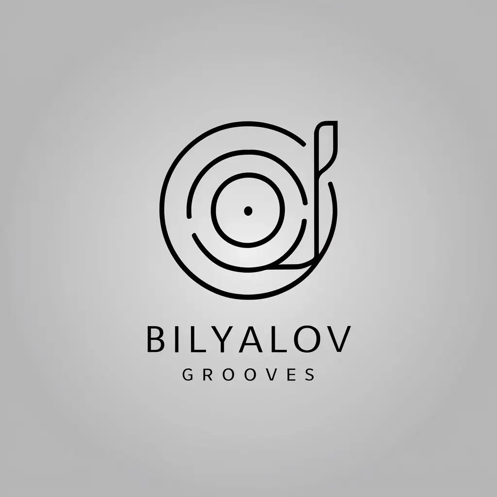 LOGO-Design-for-BILYALOV-GROOVES-Minimalistic-Vinyl-Record-Theme-on-Clear-Background