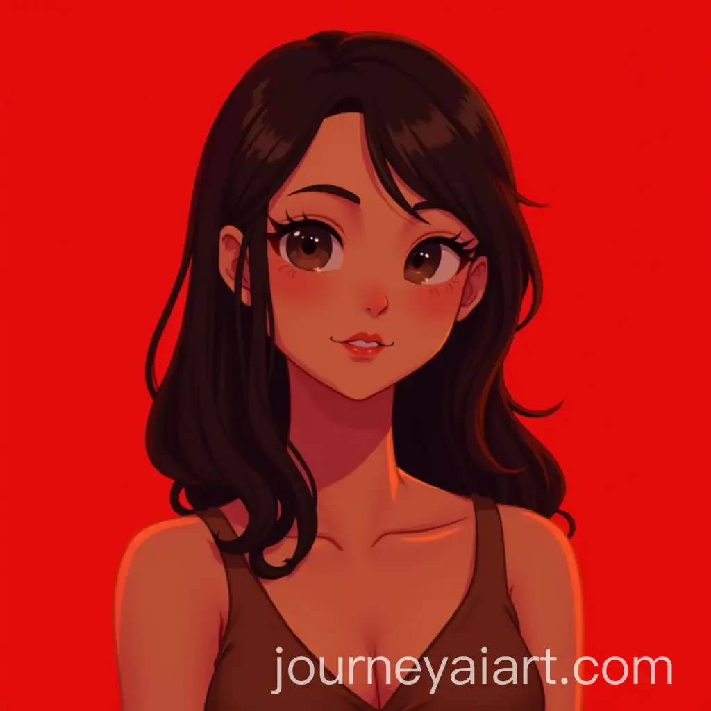 Beautiful-Girl-with-Red-Background