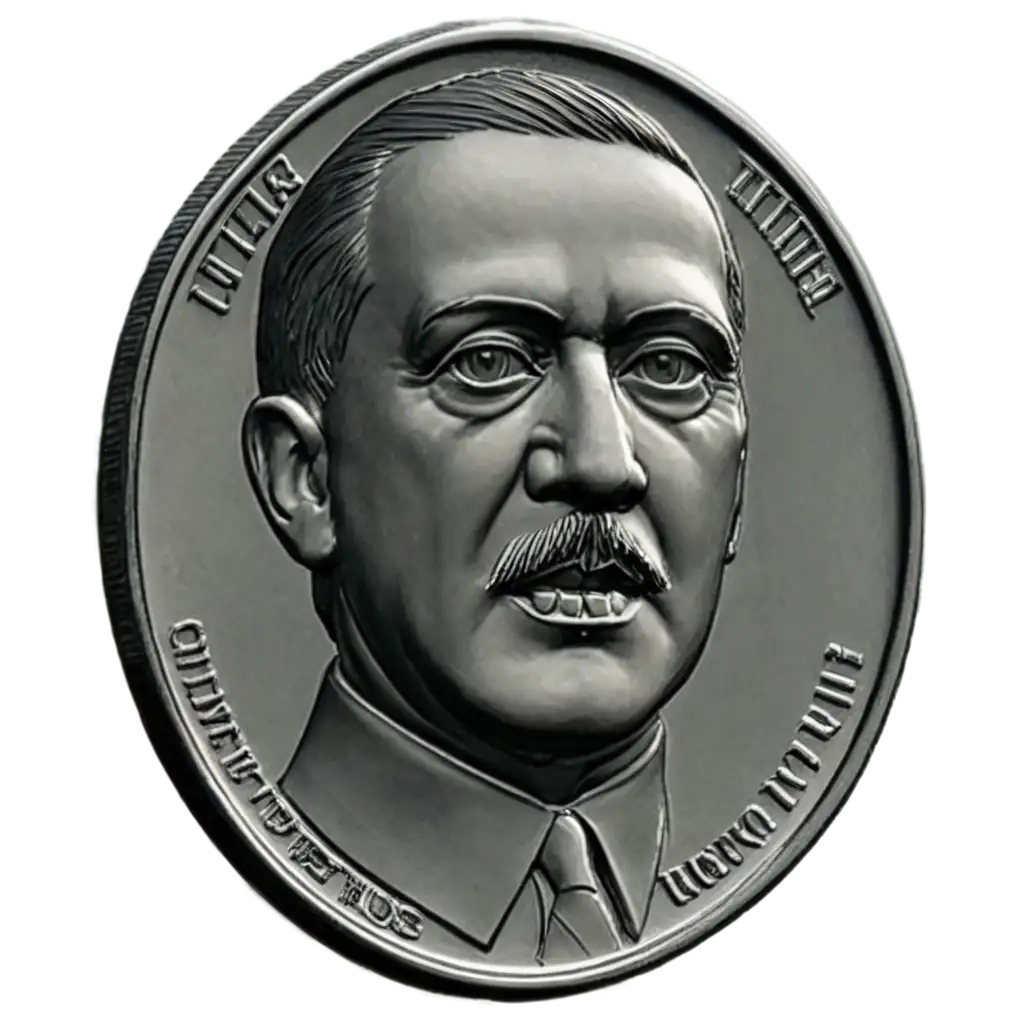 Hitler-in-a-Coin-PNG-Historical-Artwork-Representation-in-HighQuality-Format