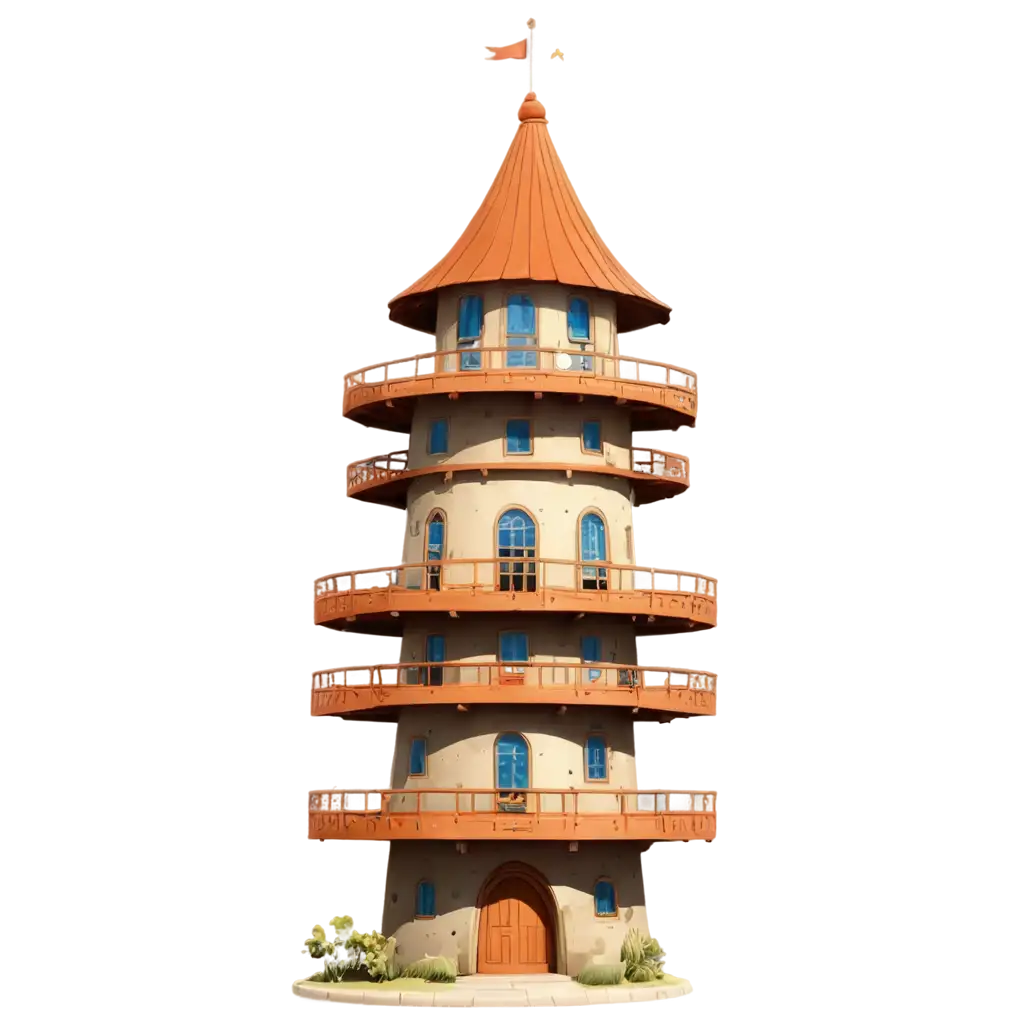 A cartoon tower