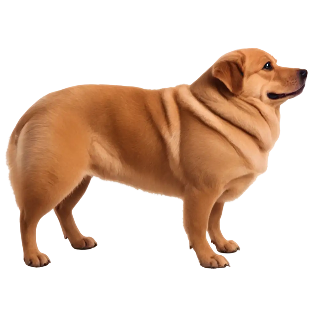 Charming-Fat-Dog-PNG-Adorable-Red-Side-View-with-Short-Legs