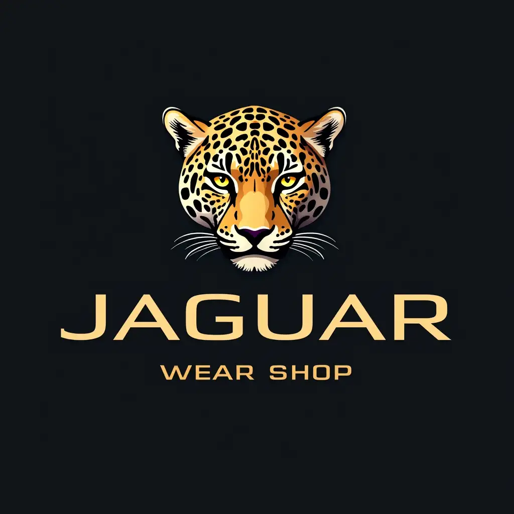 create logotype with name jaguar internet wear shop