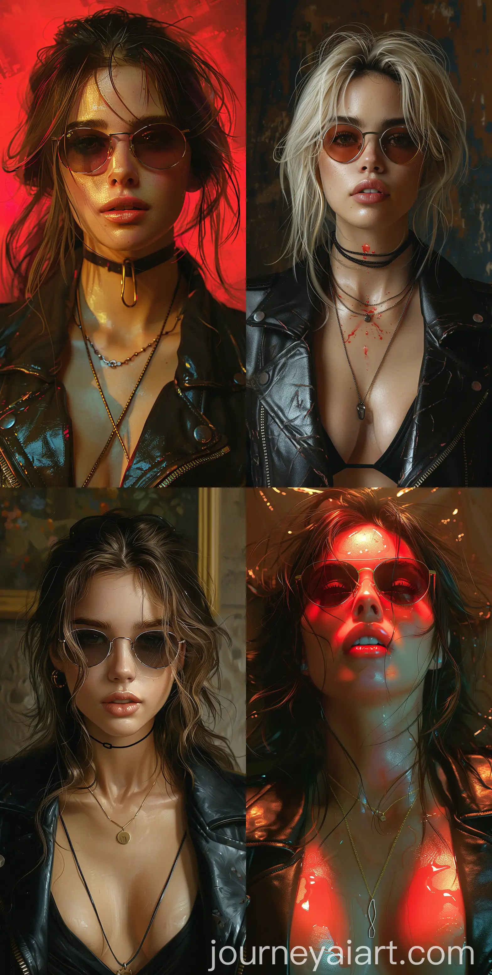 Charming-Anime-Character-Illustration-Woman-in-Sunglasses-and-Leather-Jacket