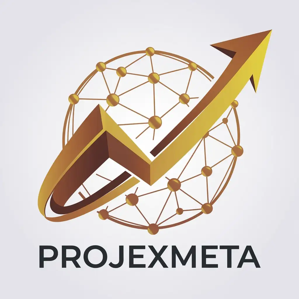 LOGO Design for ProjexMeta Network Advanced Technology Digital Boost Arrow