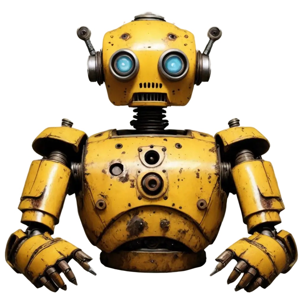 Ultra-Realistic-Horror-Old-Rusty-Yellow-Robot-PNG-for-HighQuality-Digital-Art