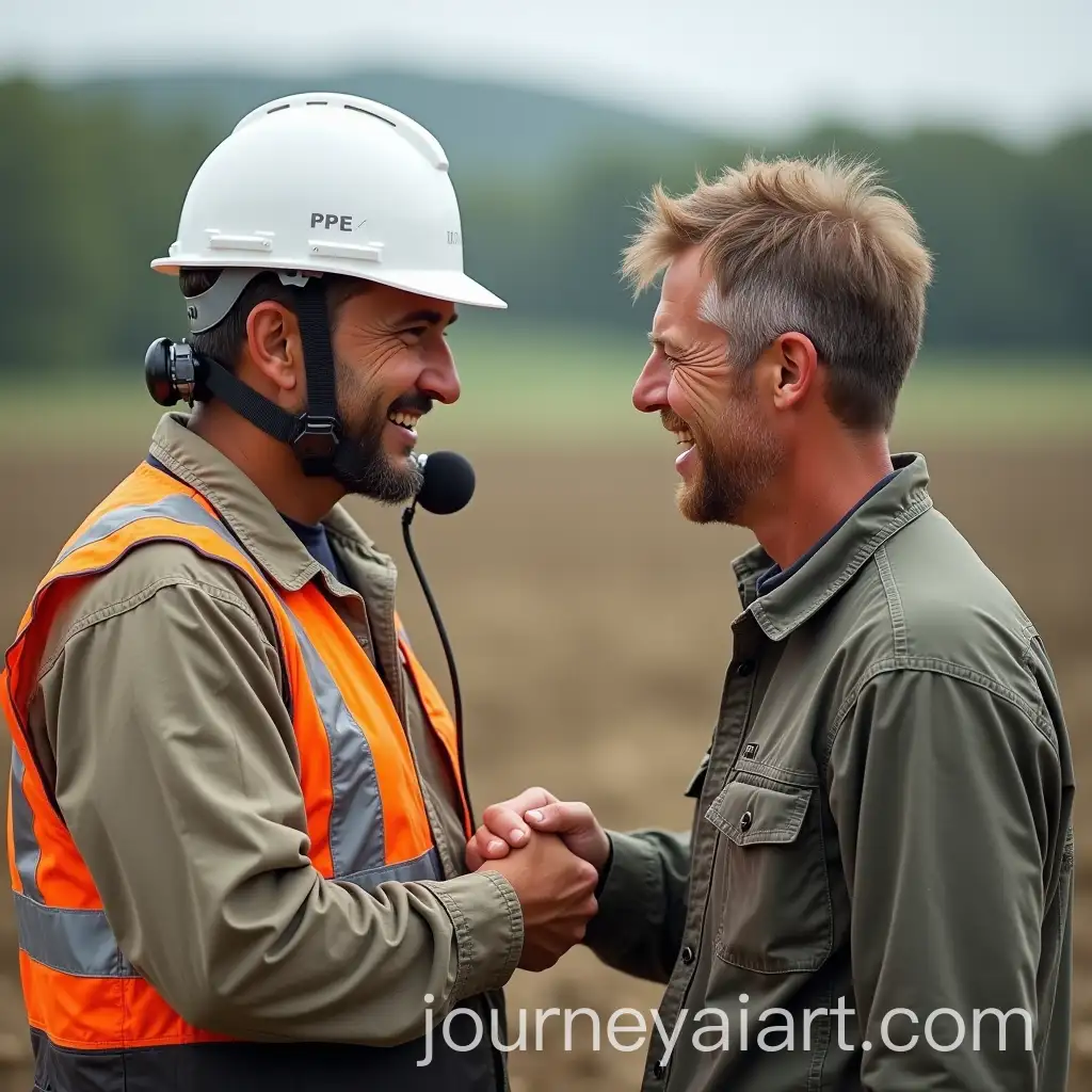 Miner-and-Farm-Worker-Shake-Hands-in-Natural-Field-Environment
