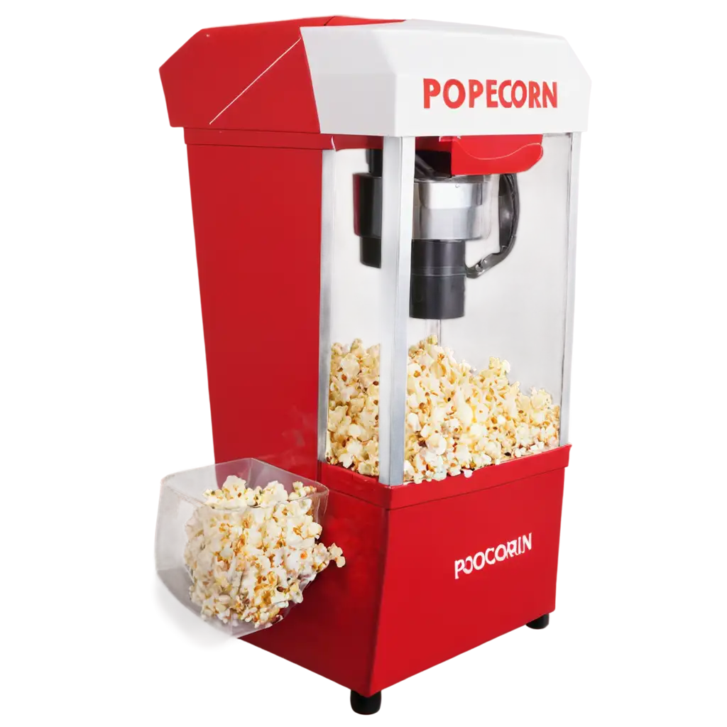 HighQuality-PNG-of-Popcorn-Creation-Device-in-Red-and-White-HuesPNG-Image-Usage-Scenarios-for-Versatile-Use