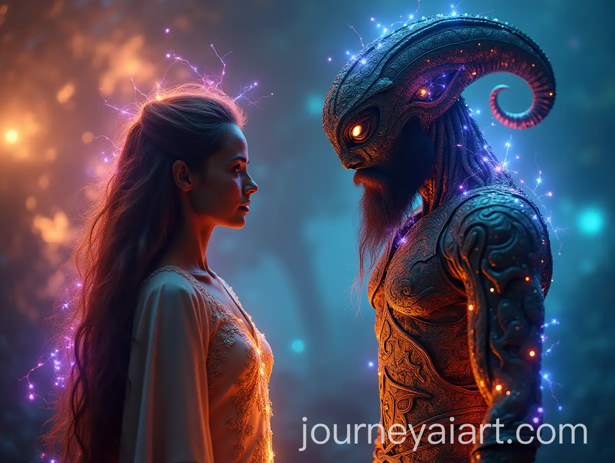 Cosmic-Encounter-with-Alien-Beings-in-a-Vibrant-Nebula-Landscape