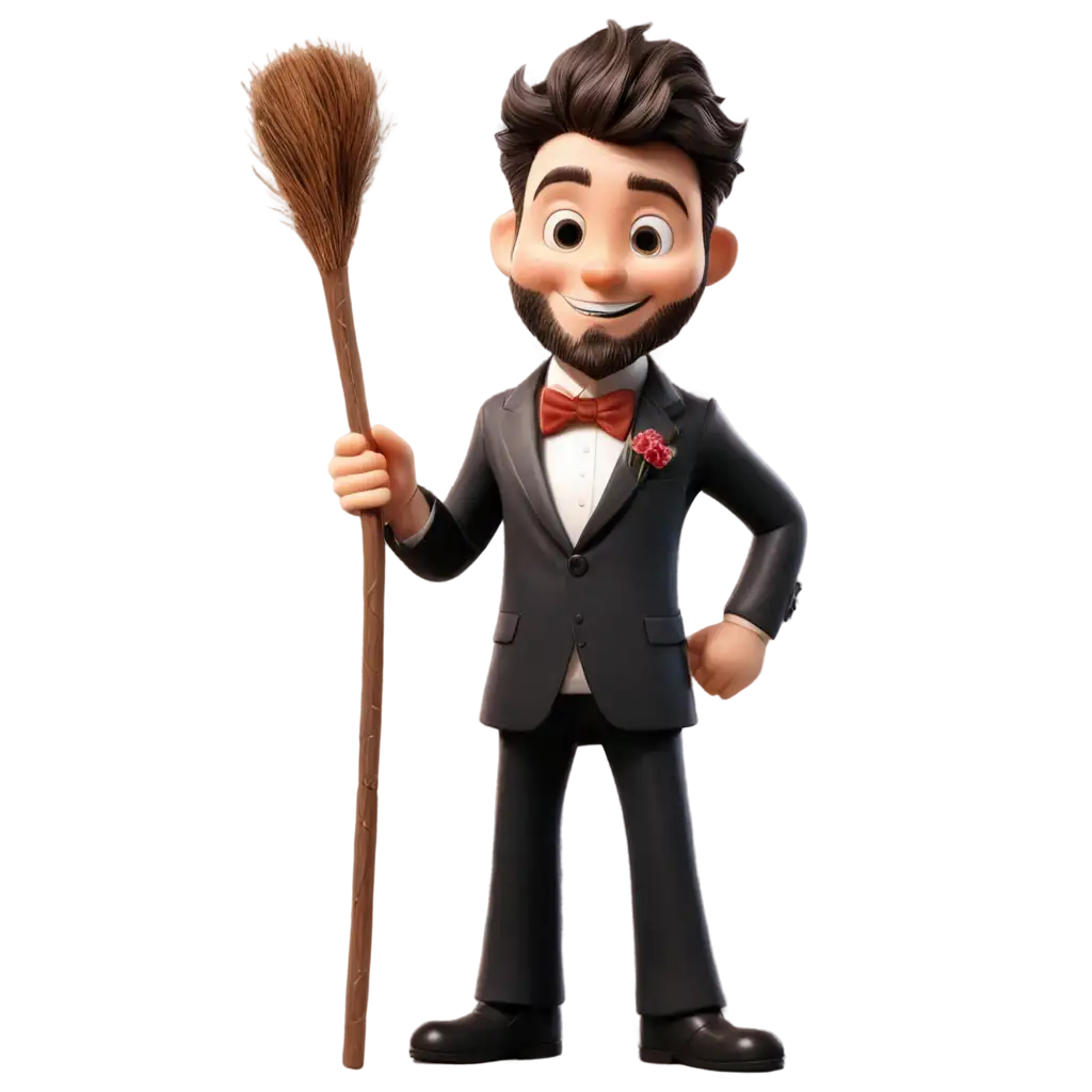 Cartoon-Character-with-Groom-Stick-PNG-Image-for-Creative-Projects