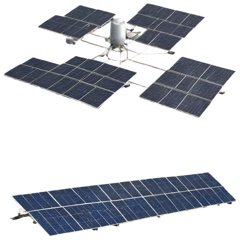 solar panels locating on mars base