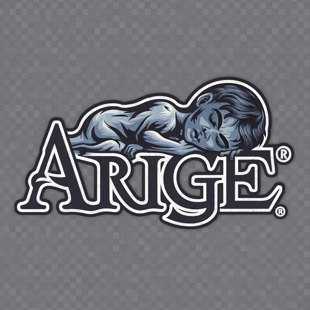 LOGO-Design-For-Arige-Sleeping-Boy-Dark-Fantasy-in-Entertainment-Industry