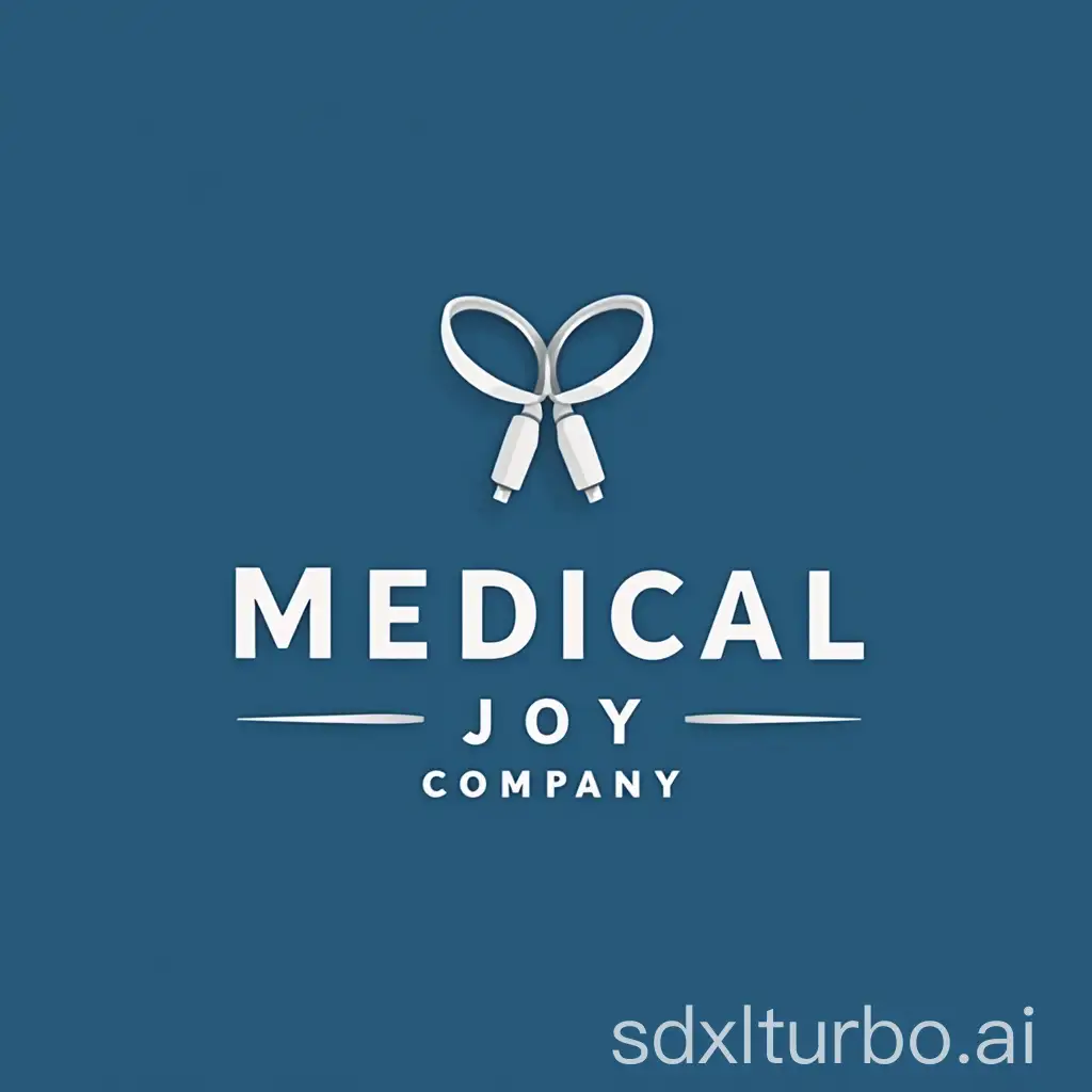 Wearable medical device company, named 'Medical Joy Company', design a simple logo as possible.