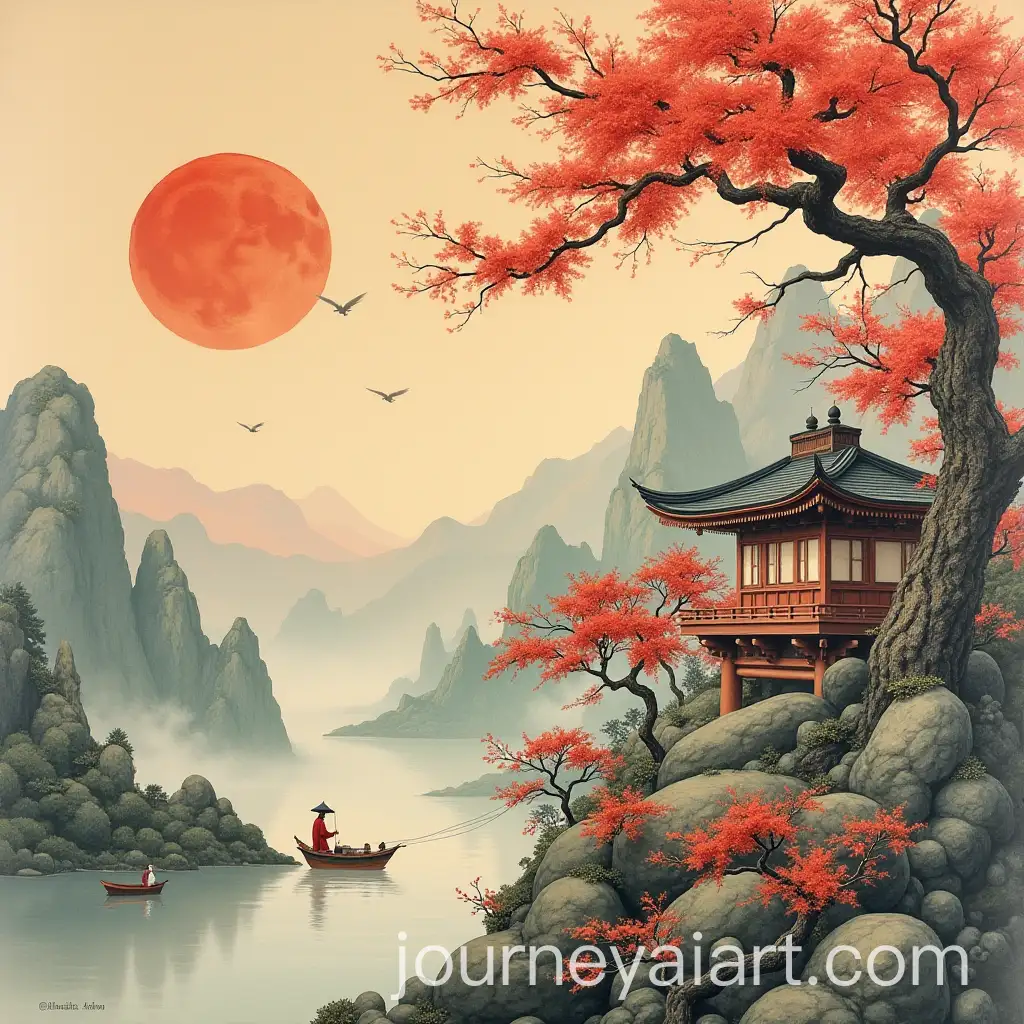 AI-Image-Prompt-ExpansionBeautiful-Asian-Painting-with-Traditional-Elements-and-Natural-Beauty