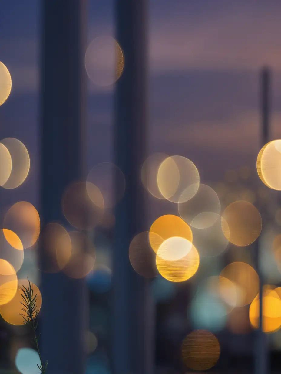 City Lights Bokeh Digital Background