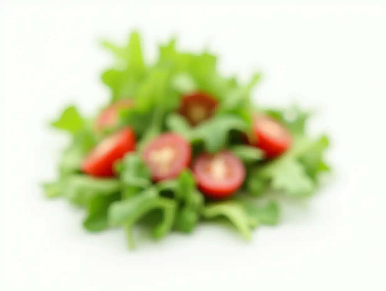 Fresh-Arugula-Salad-on-White-Background-with-Copy-Space