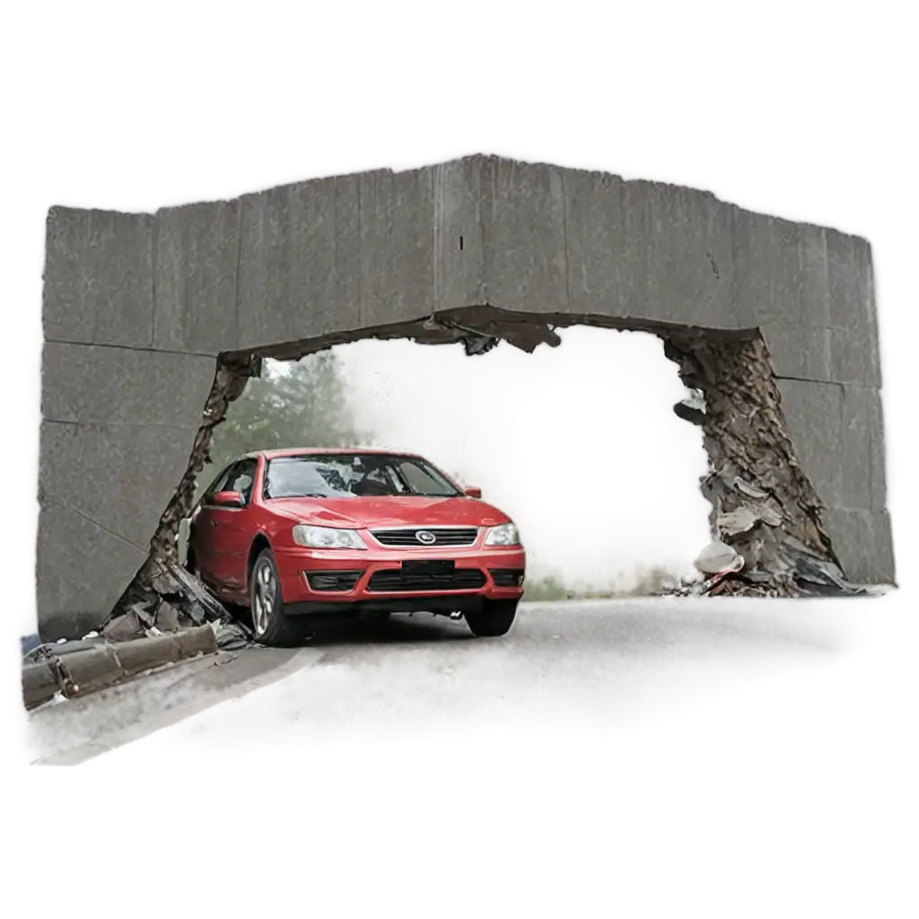 HighQuality-PNG-Image-of-Car-Crash-Retainer-Wall-Detailed-Visualization