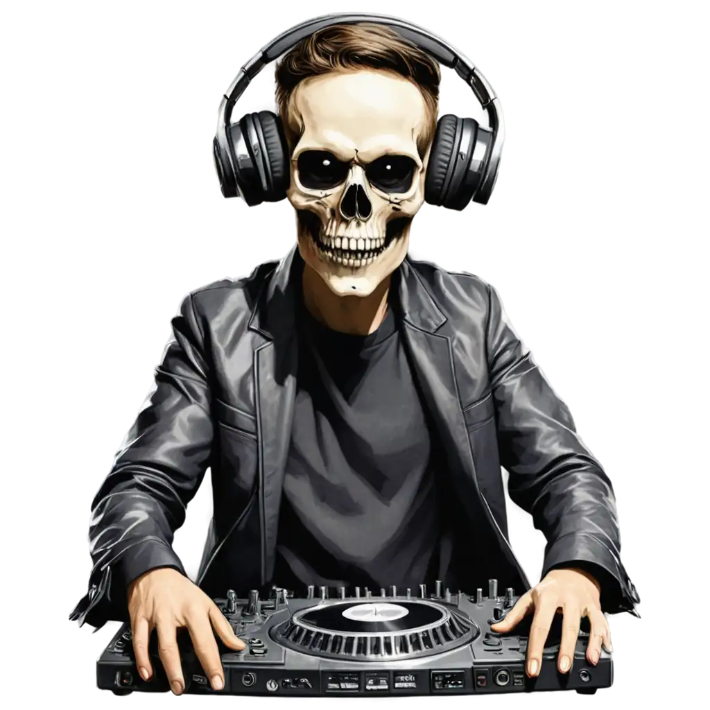 A skull DJ