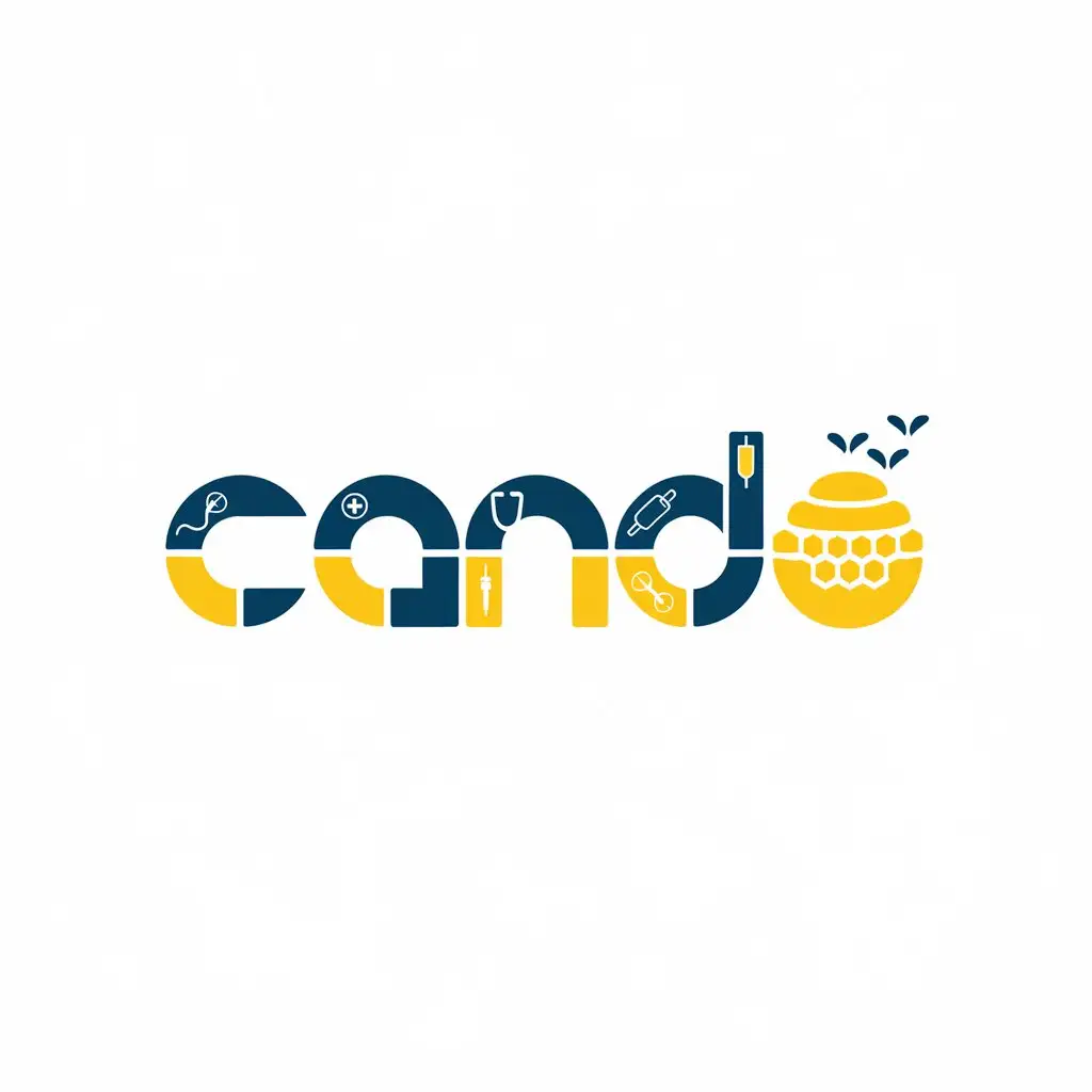 LOGO Design for Cando Vector Logo Featuring Hive and Medical Symbolism