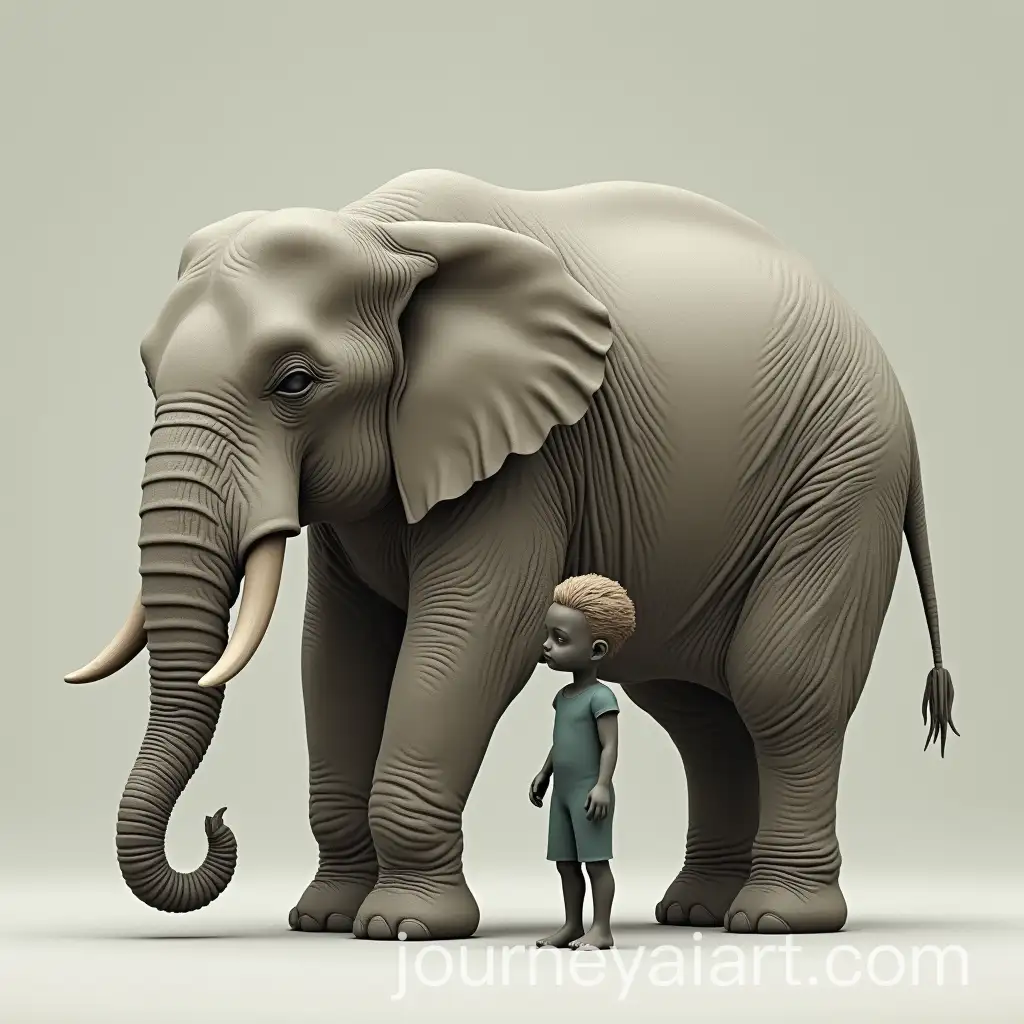 HumanElephant-Hybrid-A-Unique-Creature-of-Unity