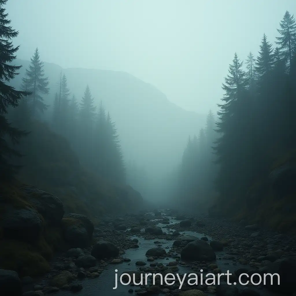 Mysterious-Foggy-Landscape-at-Dawn-with-Hidden-Animal-Illusion