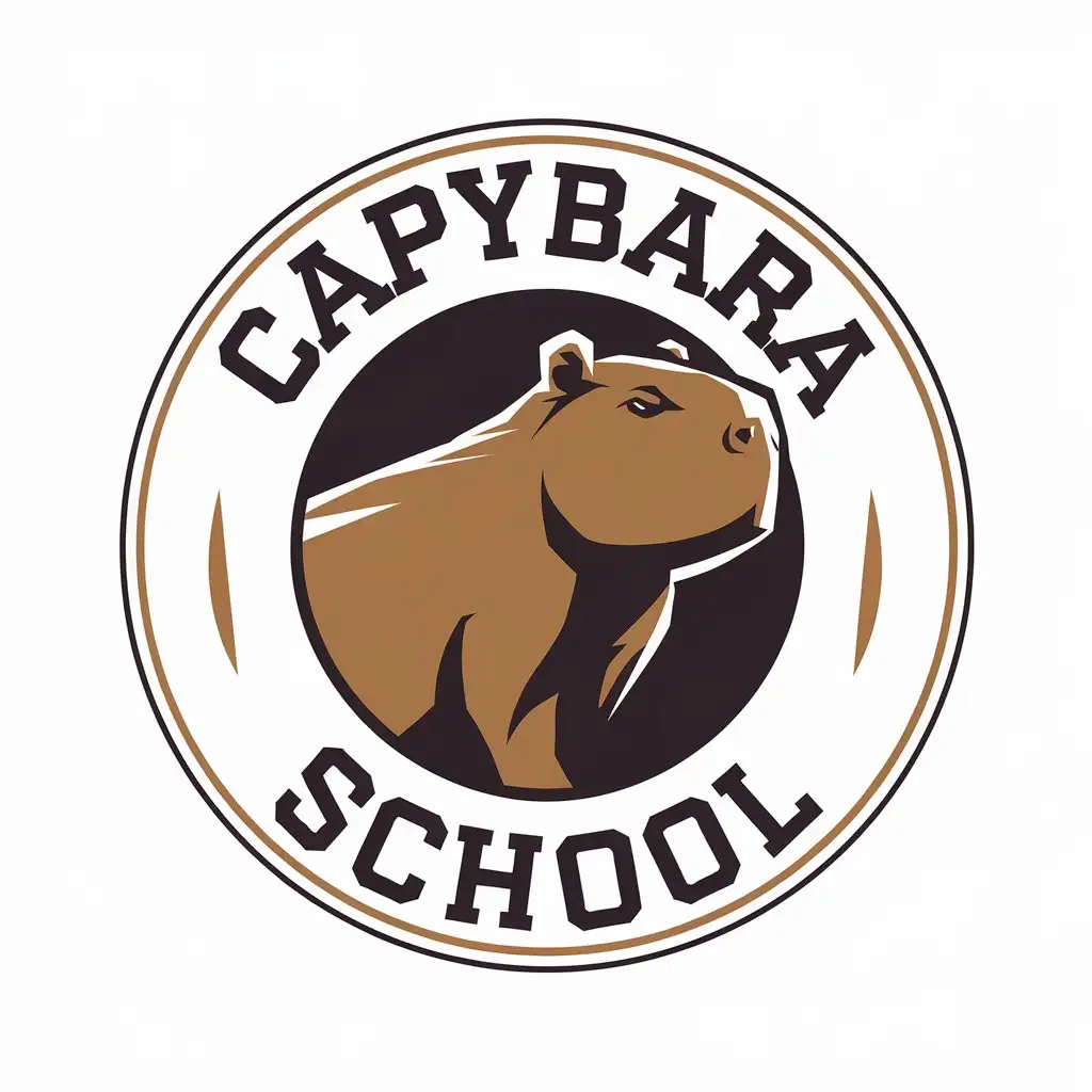 LOGO-Design-for-Capybara-School-Moderate-Capybara-Symbol-on-Clear-Background