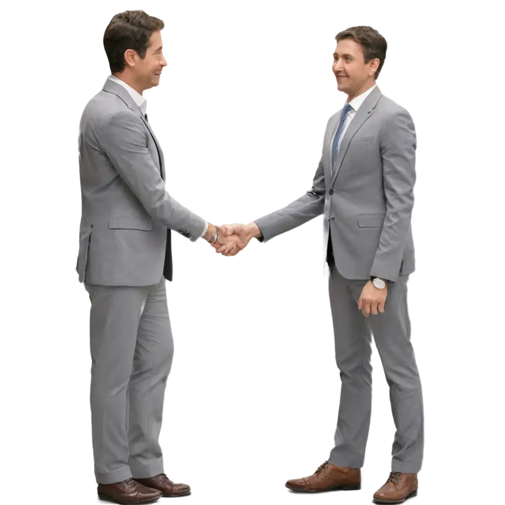 two mens investors shake hands