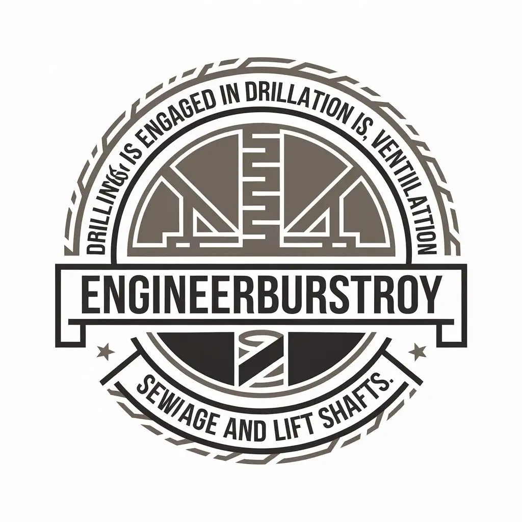 LOGO-Design-for-EngineerBurStroy-Construction-Technology-with-Drilling-Ventilation-Sewage-and-Lift-Shafts