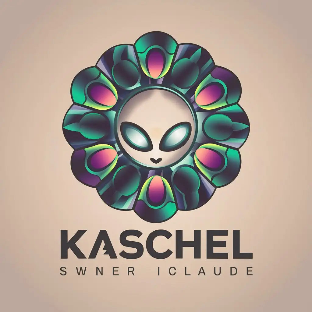 LOGO Design For Kaschel Psychedelic Space Abstract Music Alien Theme