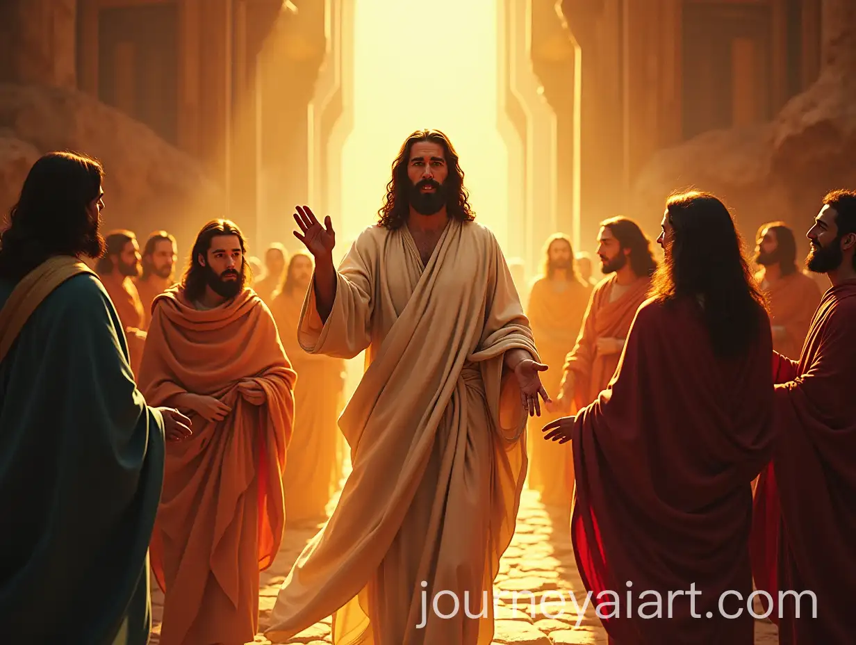 Abstract-Style-Resurrection-Appearance-of-Jesus-to-Apostles