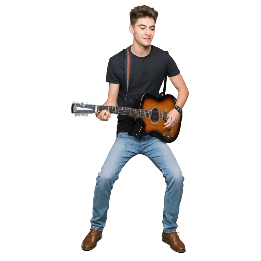 Young-Man-Playing-Guitar-PNG-Image-Capturing-Musical-Passion-with-Clarity