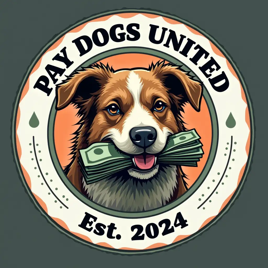 Dog-Holding-Stack-of-Money-Emblem-Pay-Dogs-United-Est-2024