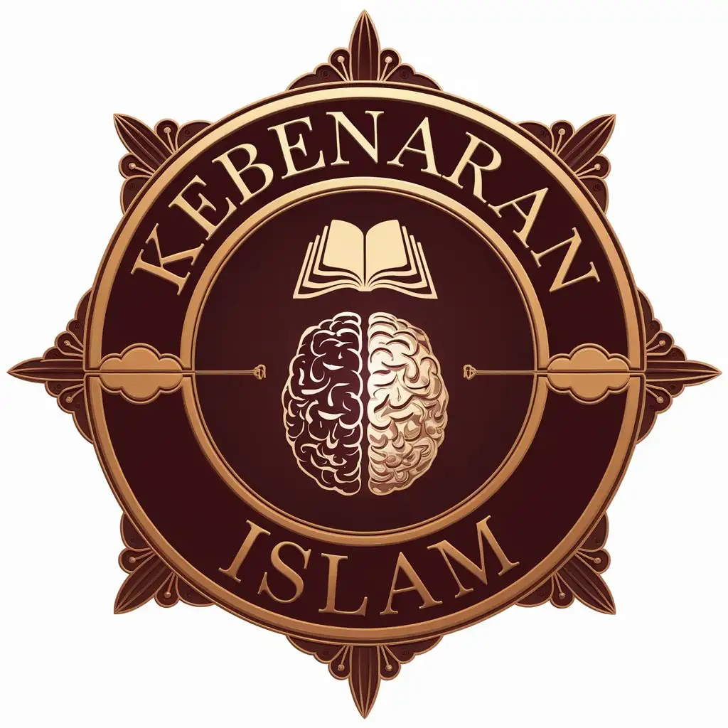 Luxurious Circle Logo for Kebenaran Islam YouTube Channel