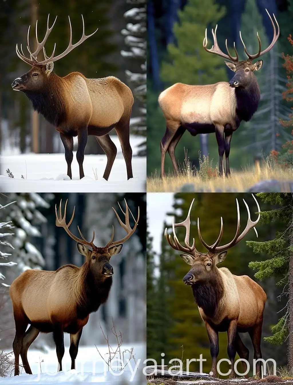 Graceful-Elk-in-Natural-Habitat