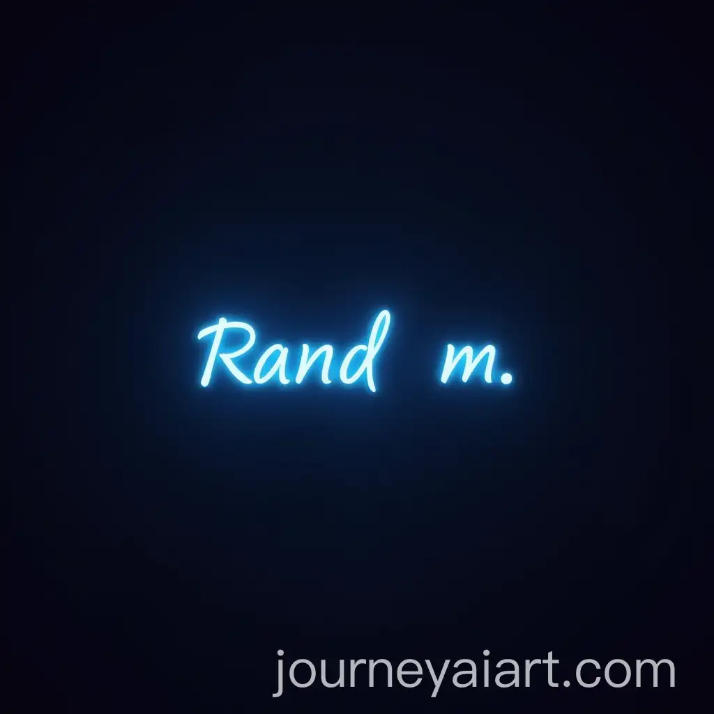 Neon-Blue-Inscription-on-Dark-Gradient-Background