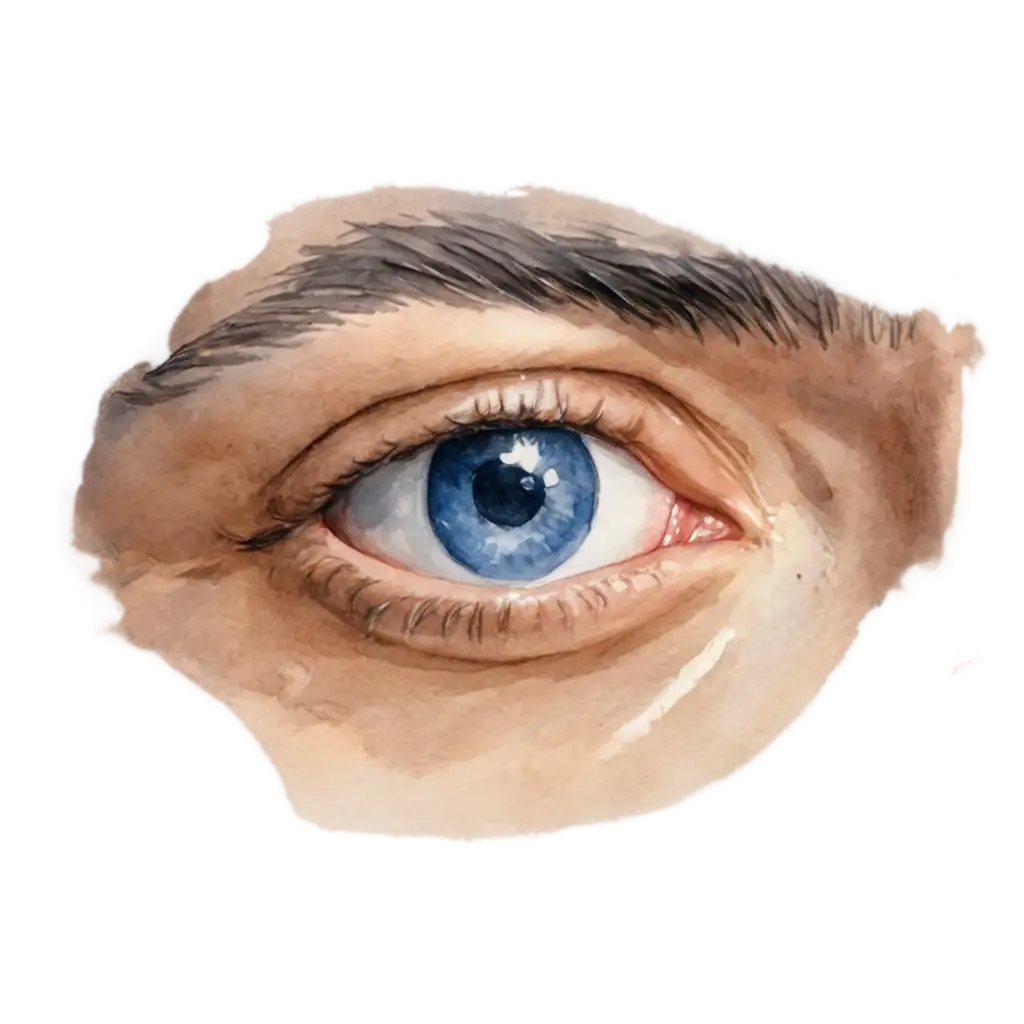 Stunning-Mans-Glaring-Eye-Watercolor-PNG-for-Digital-Art-and-Design
