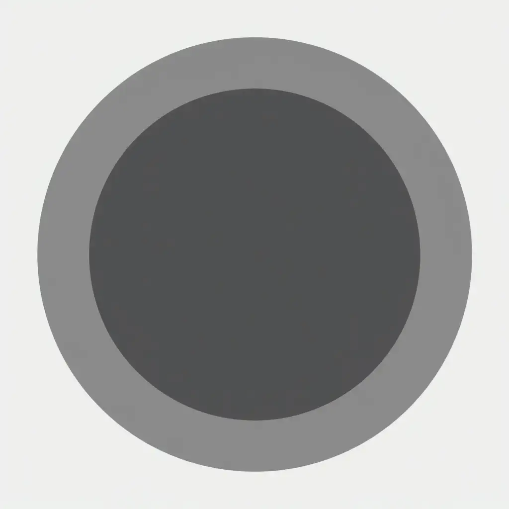 a simple circular icon using shades of gray