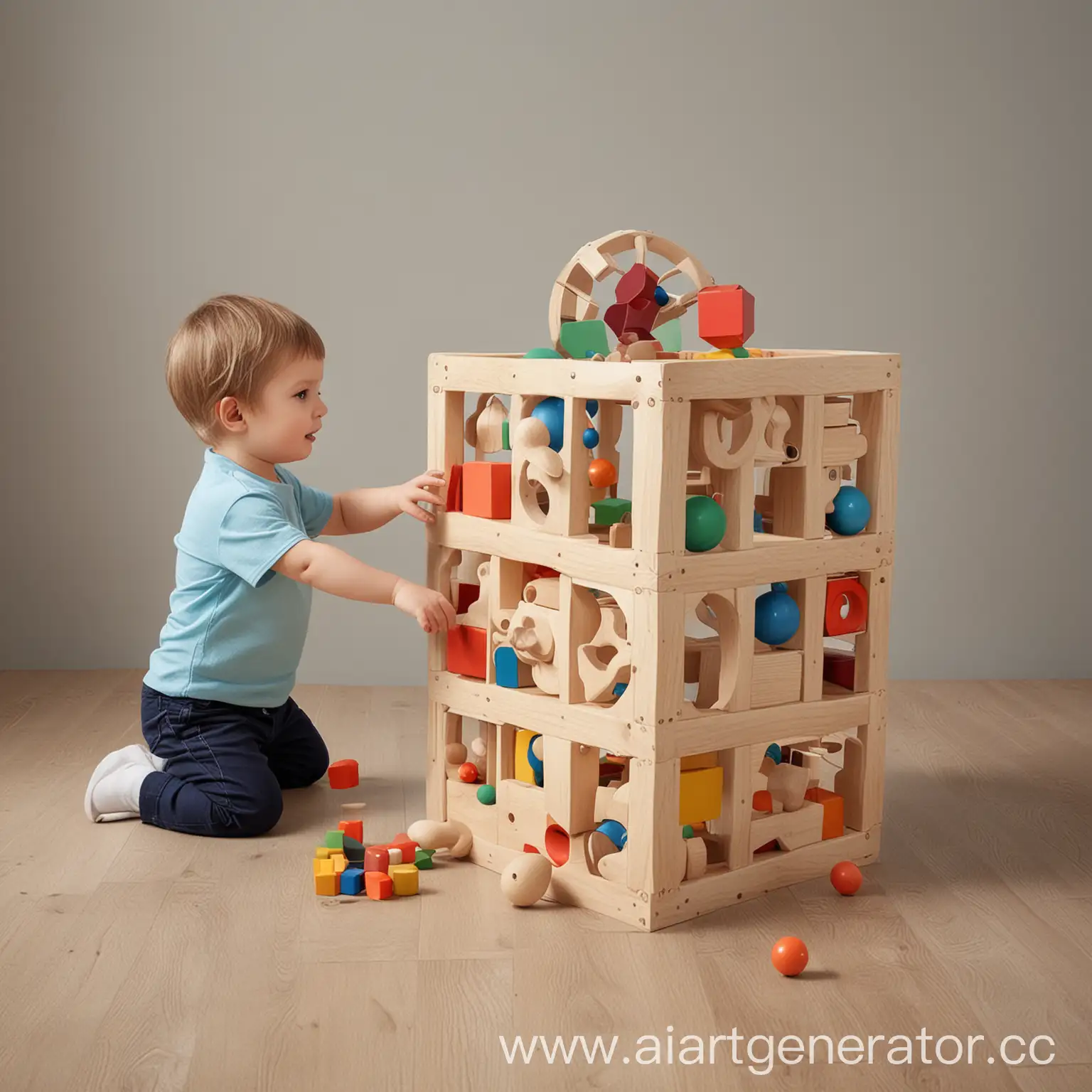 Children-Playing-with-Cubes-and-Balls-in-a-Playful-Setting