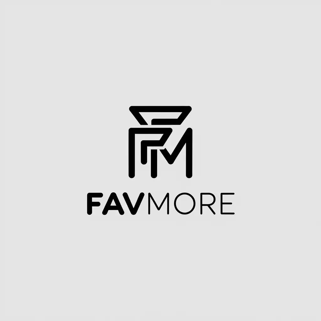 LOGO-Design-for-Favmore-Minimalist-FM-with-Internet-Industry-Vibe