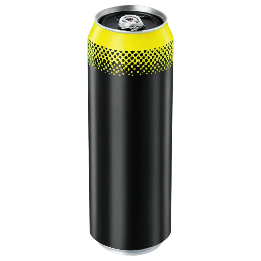 PNG-Image-of-Drink-Can-in-Black-and-Safety-Yellow-Enhance-Visibility-and-Detail-Clarity